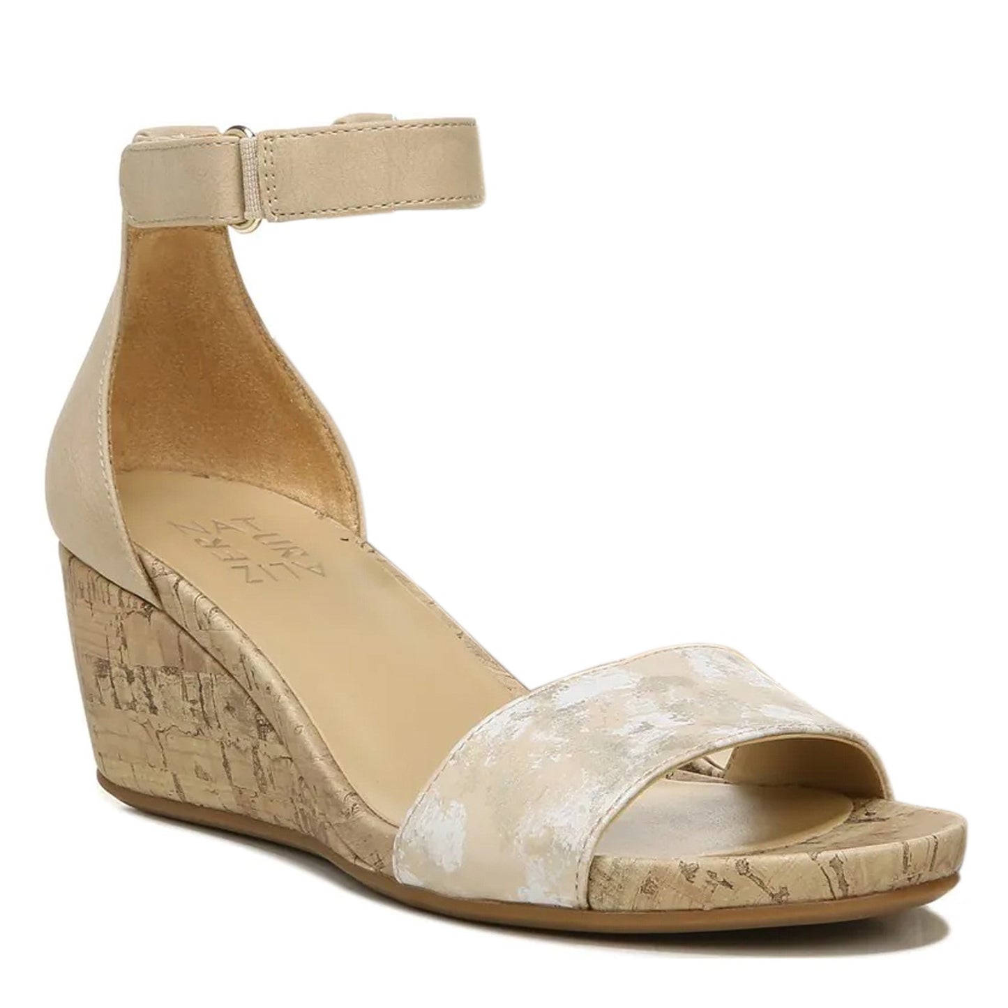 Peltz Shoes  Women's Naturalizer Areda Sandal BEIGE G1779S0251