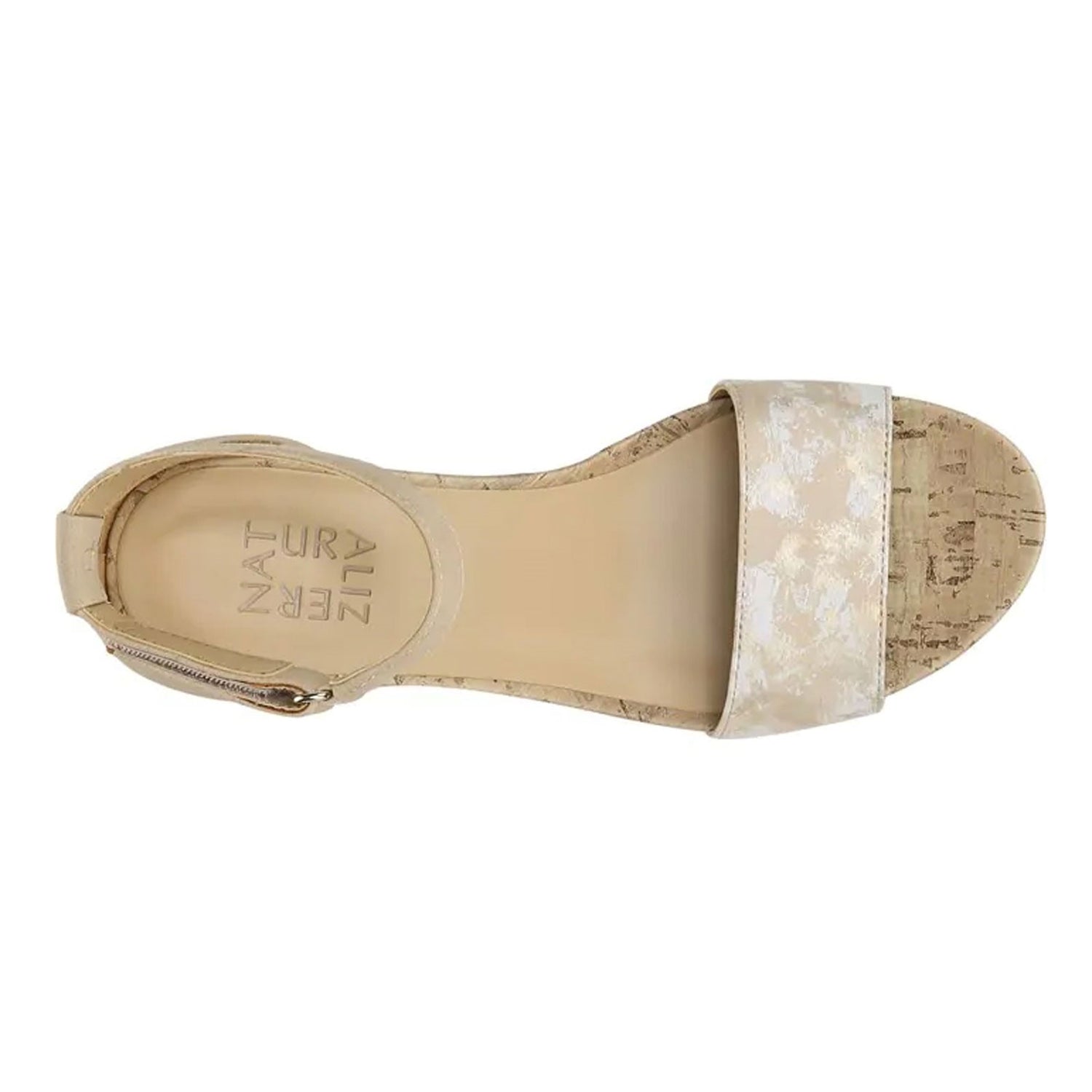 Peltz Shoes  Women's Naturalizer Areda Sandal BEIGE G1779S0251