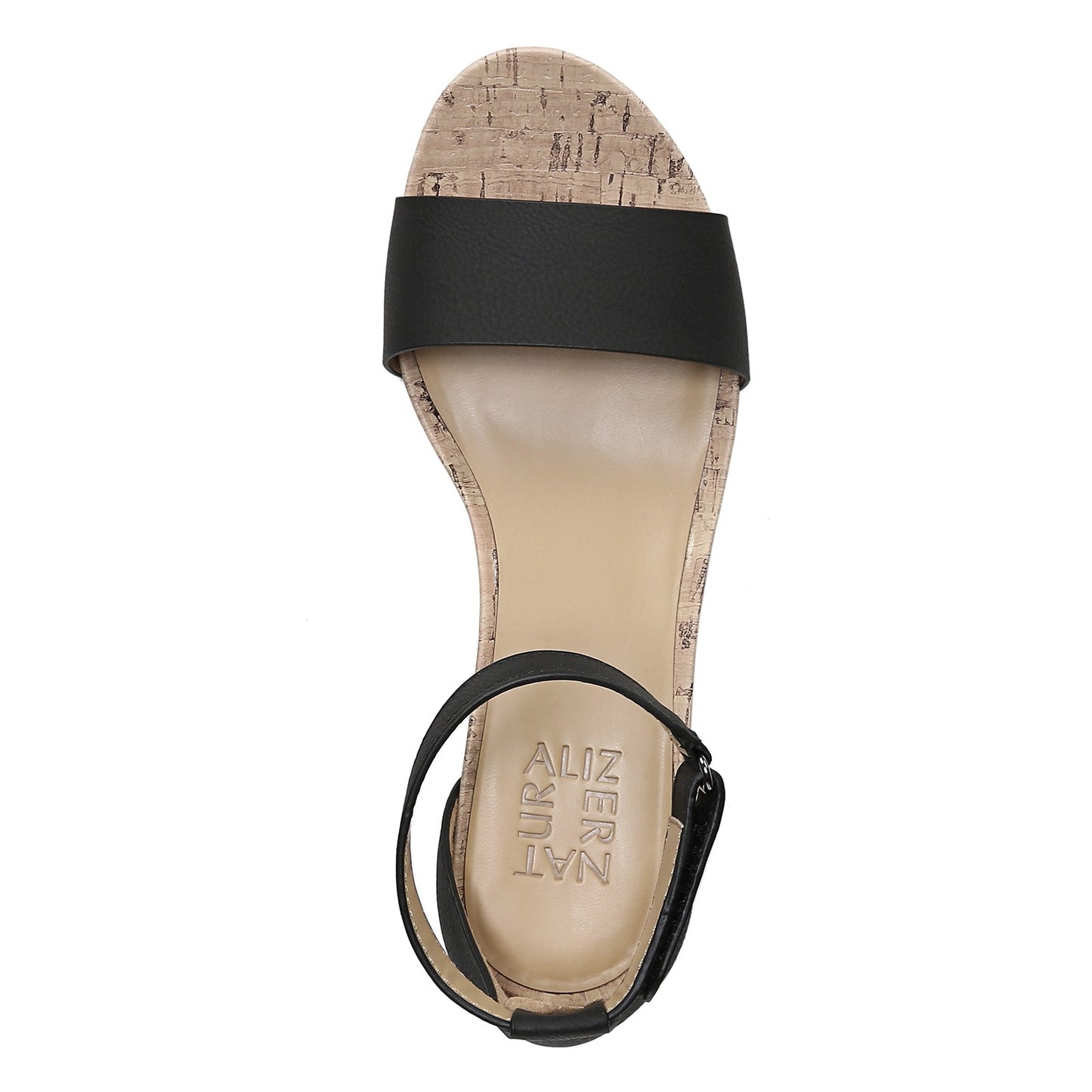 Peltz Shoes  Women's Naturalizer Areda Sandal BLACK G1779S1001