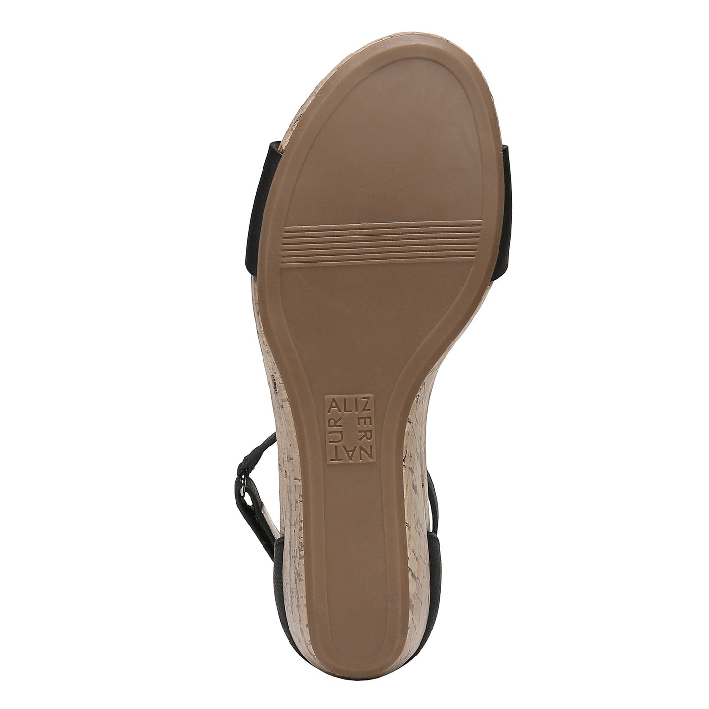 Peltz Shoes  Women's Naturalizer Areda Sandal BLACK G1779S1001