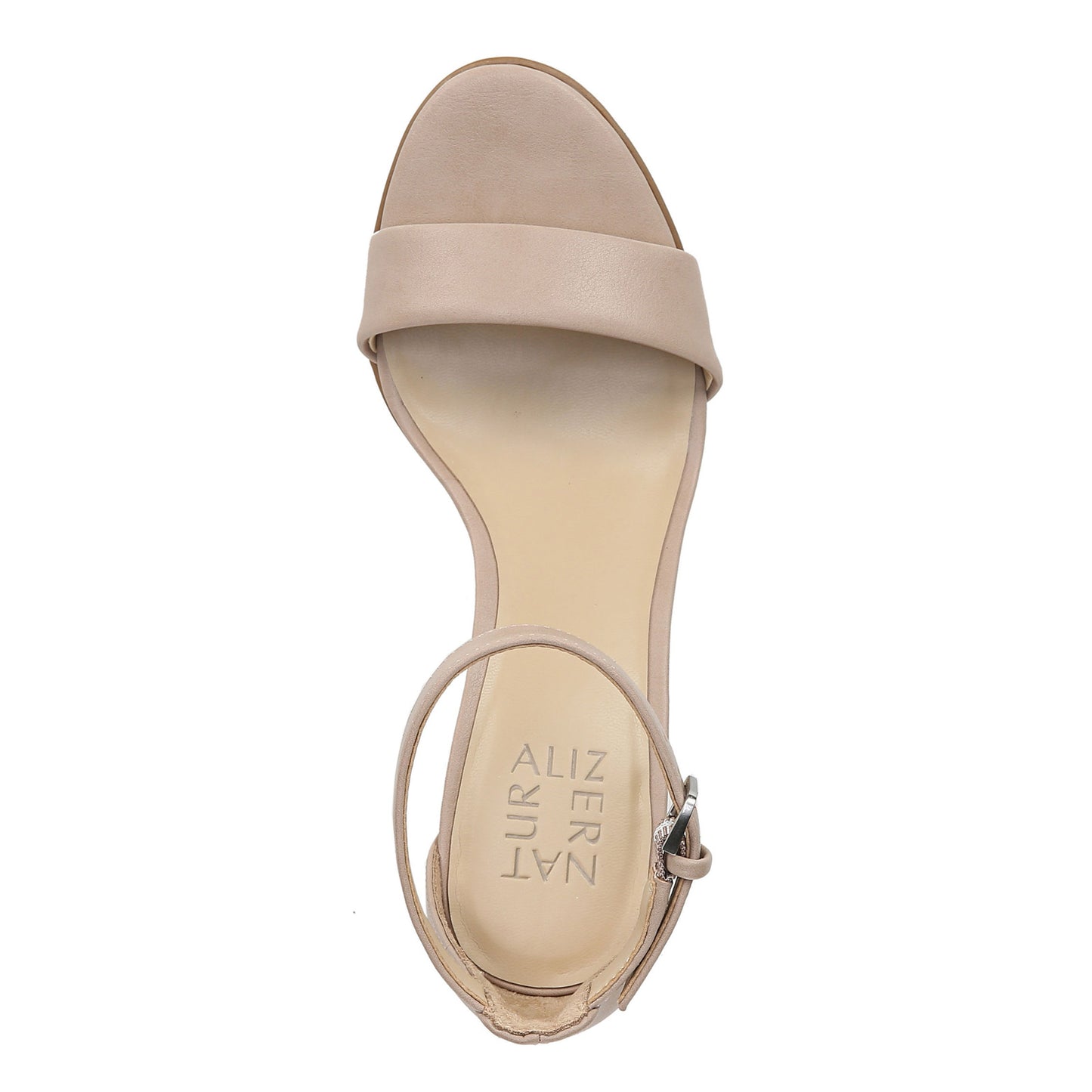 Peltz Shoes  Women's Naturalizer Leah Sandal BEIGE G1988S1253