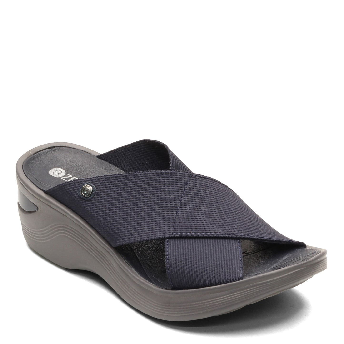 Peltz Shoes  Women's Bzees Desire Slide NAVY G2443F1400