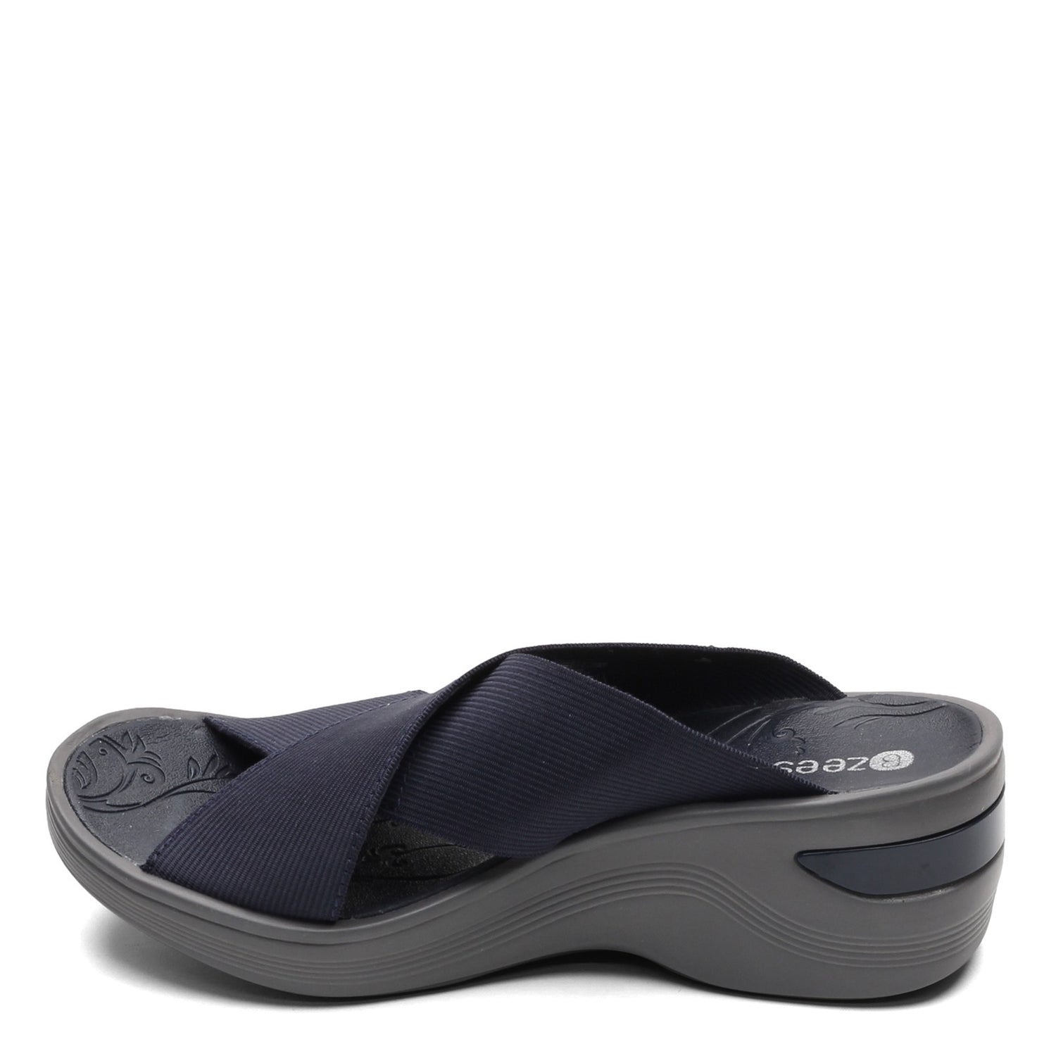 Peltz Shoes  Women's Bzees Desire Slide NAVY G2443F1400