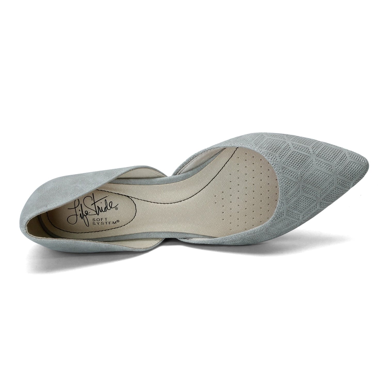 Peltz Shoes  Women's LifeStride Retta Flat Grey G7899S4020