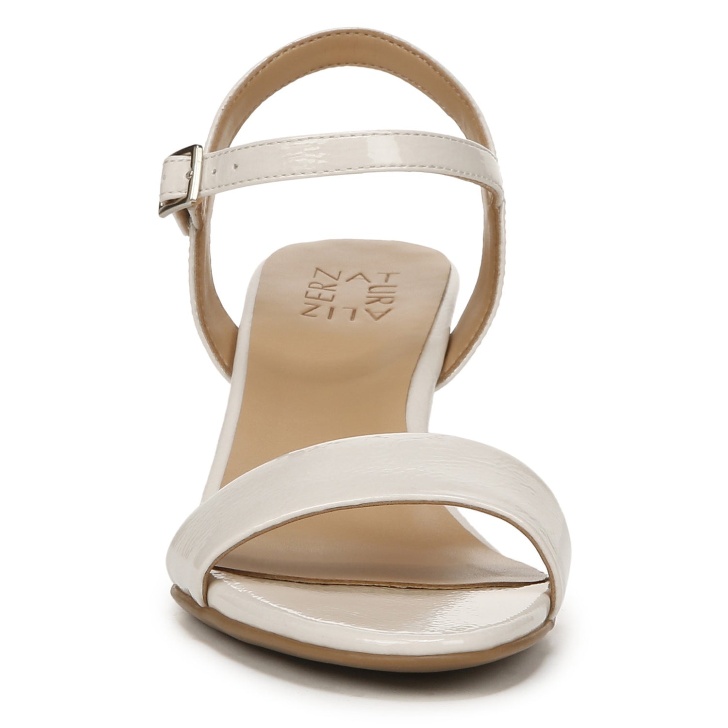 Peltz Shoes  Women's Naturalizer Bristol Sandal SATIN PEARL G8660SA255