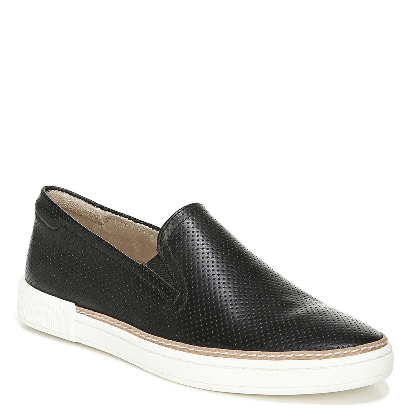 Peltz Shoes  Women's Naturalizer Zola Slip-On BLACK LEATHER G9503L1001