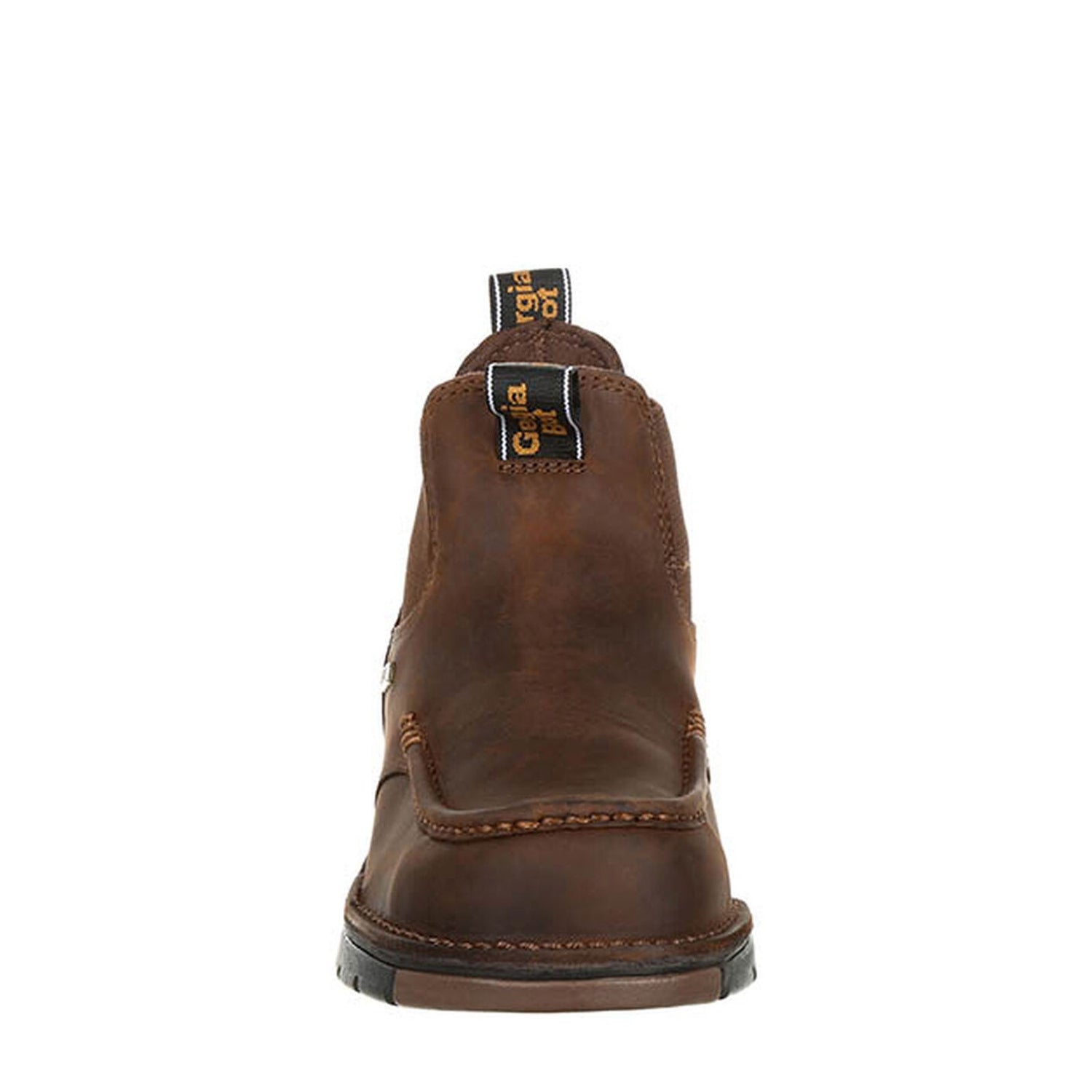 Peltz Shoes  Men's Georgia Boot Athens Chelsea Waterproof Boot BROWN GB00156