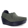 Peltz Shoes  Women's Bernie Mev Gem Slip-On OLIVE SHIMMER GEM OLVSHIM