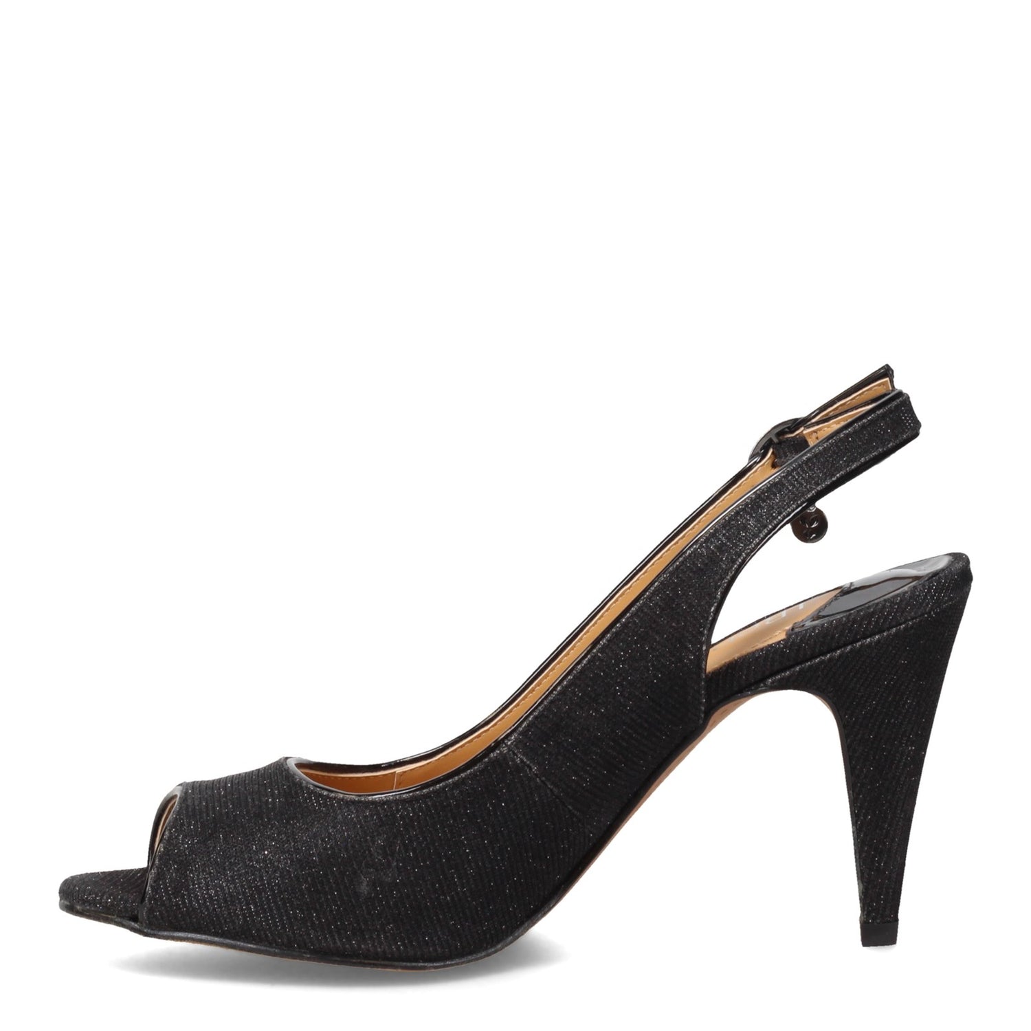 Peltz Shoes  Women's J Renee Gervasi Sandal Black GERVASI-BLACK