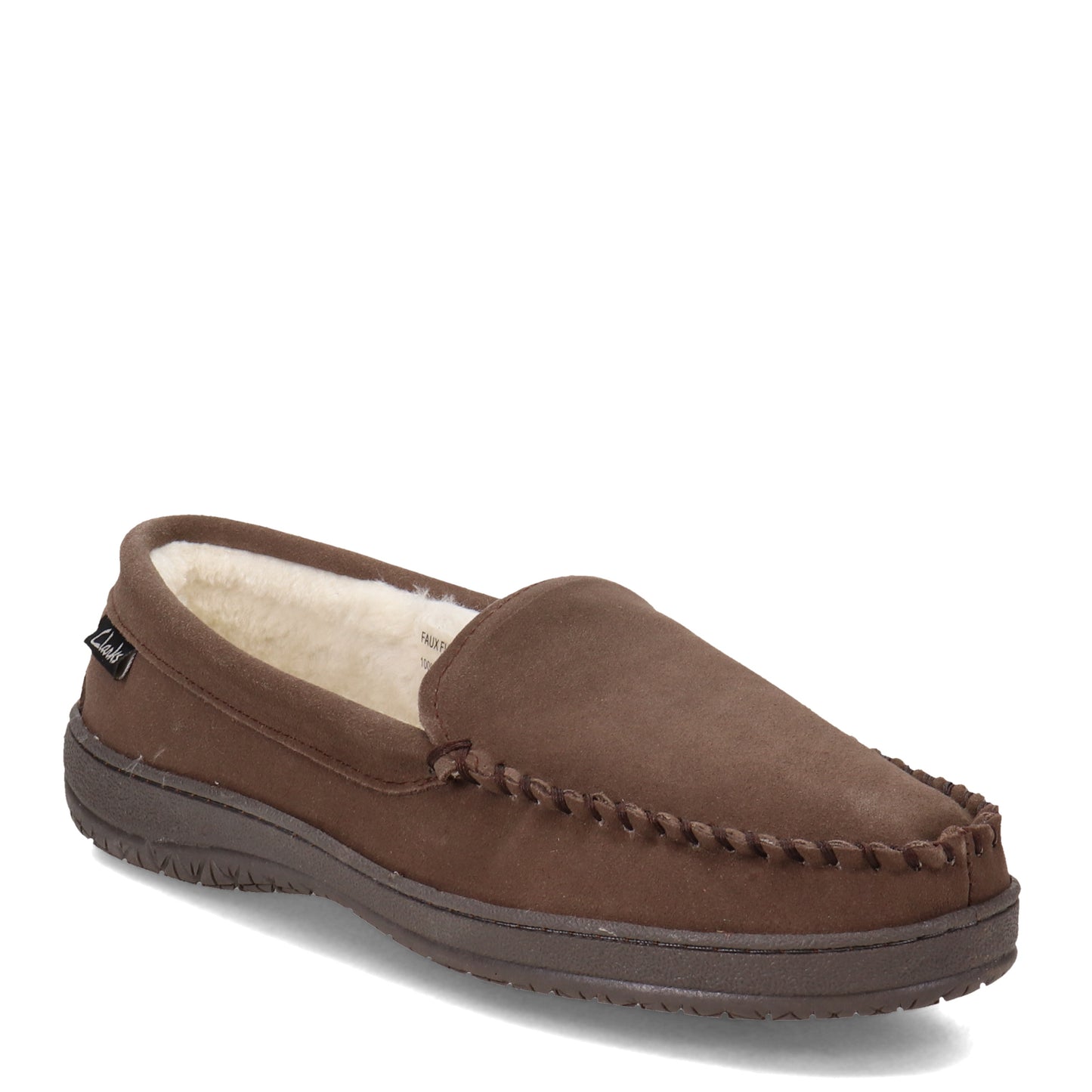 Peltz Shoes  Men's Clarks Venetian Moccasin Slipper BROWN GF2448M-1033