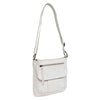 Peltz Shoes  Women's Bueno Pearl Wash Mini Crossbody Handbag White GHN5025-100