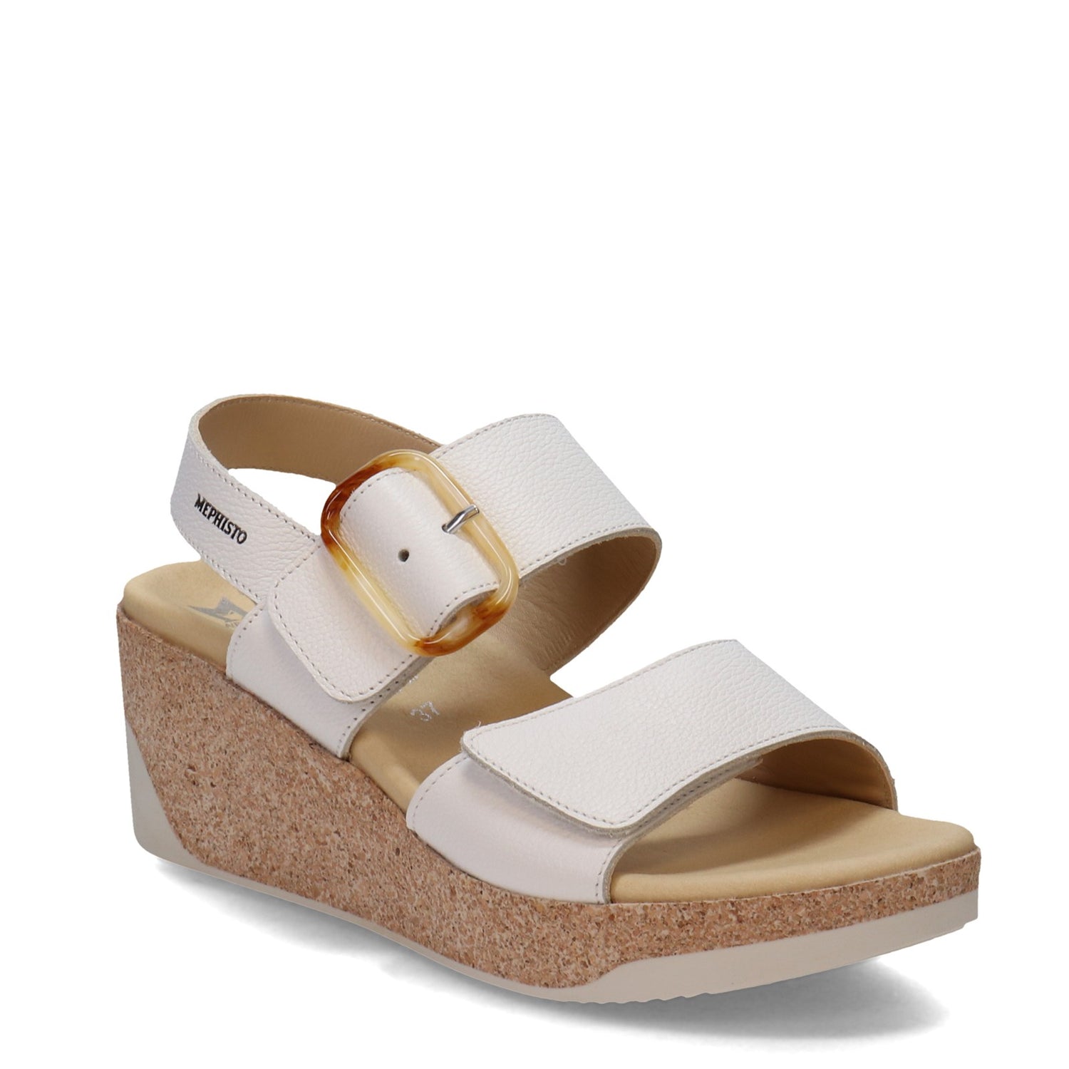 Peltz Shoes  Women's Mephisto Giulia Sandal OFF WHITE GIULIA-100