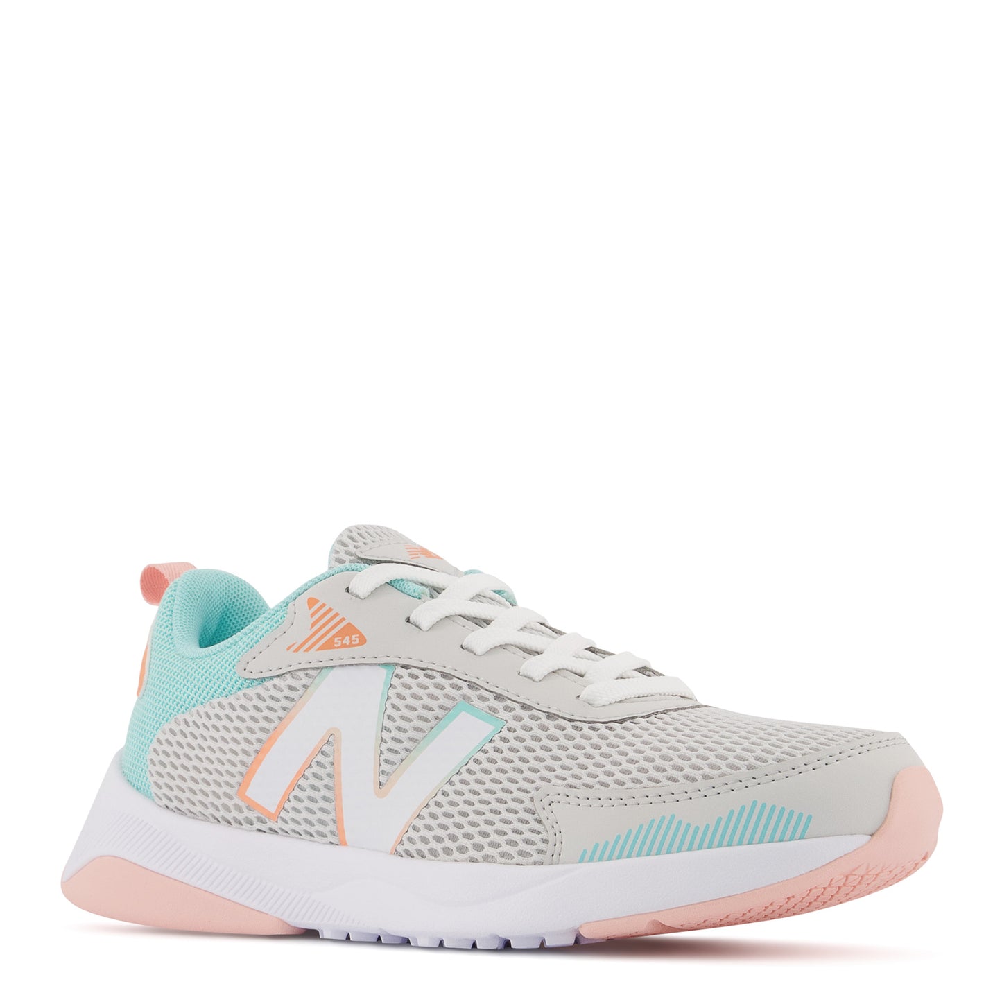 Peltz Shoes  Girl's New Balance DynaSoft 545 Sneaker - Big Kid SUMMER FOG/SURF GK545GS1