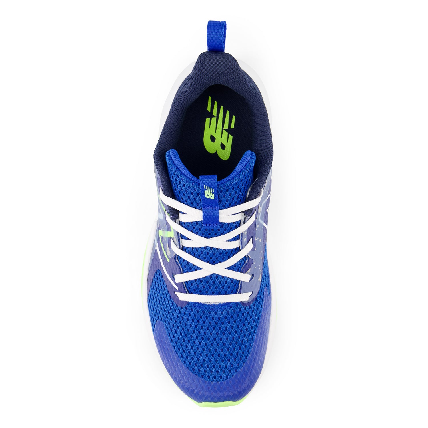Peltz Shoes  Boy's New Balance Rave Run v2 Sneaker - Big Kid Blue Green GKRAVRB2