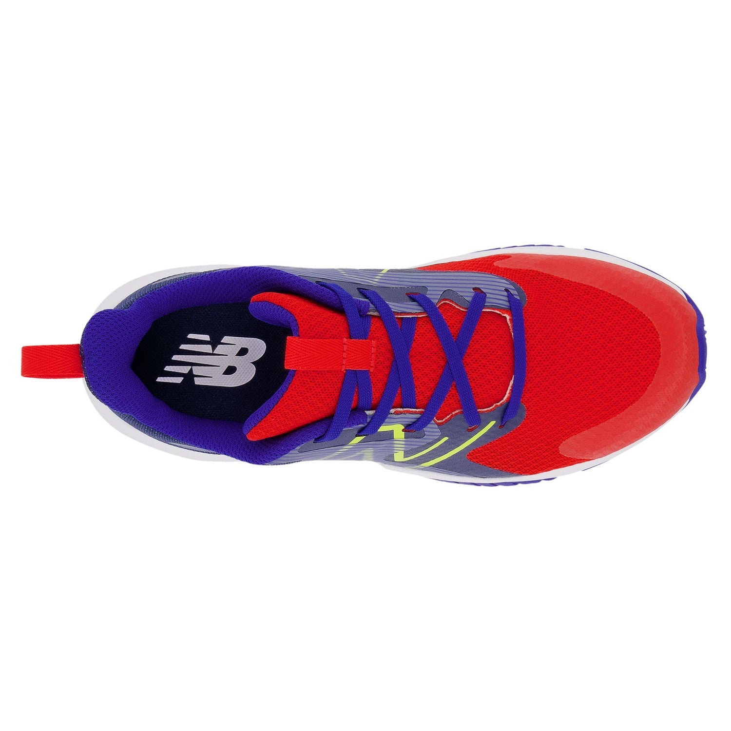 Peltz Shoes  Boy's New Balance Rave Run v2 Sneaker - Big Kid RED BLUE GKRAVWR2