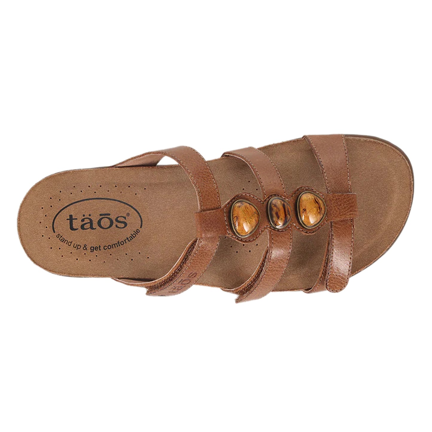 Peltz Shoes  Women's Taos Gemma Sandal Hazelnut GMA-14020-HZN
