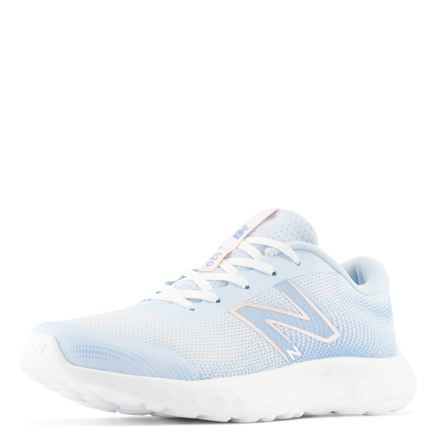 Peltz Shoes  Girl's New Balance 520v8 Sneaker - Little Kid & Big Kid AQUA PINK MULTI GP520SP8