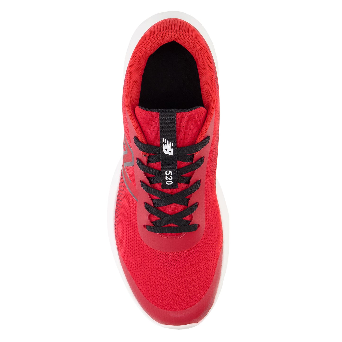 Peltz Shoes  Boy's New Balance 520v8 Running Shoe – Big Kid RED WHITE BLACK GP520TR8