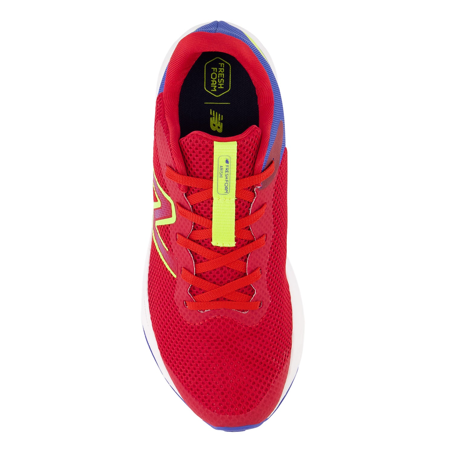 Peltz Shoes  Boy's New Balance Arishi Fresh Foam v4 Sneaker - Big Kid RED BLUE GPARITR4