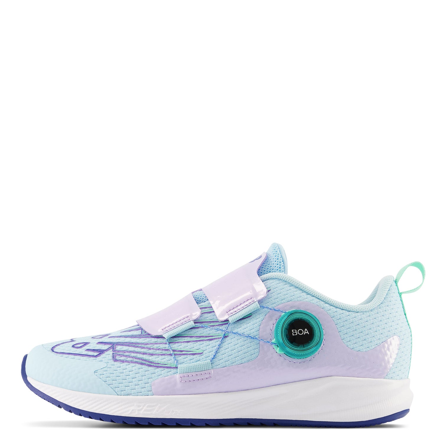 Peltz Shoes  Girl's New Balance Fuel Core Reveal v3 Sneaker - Big Kid BLUE LILAC GTRVLPB3