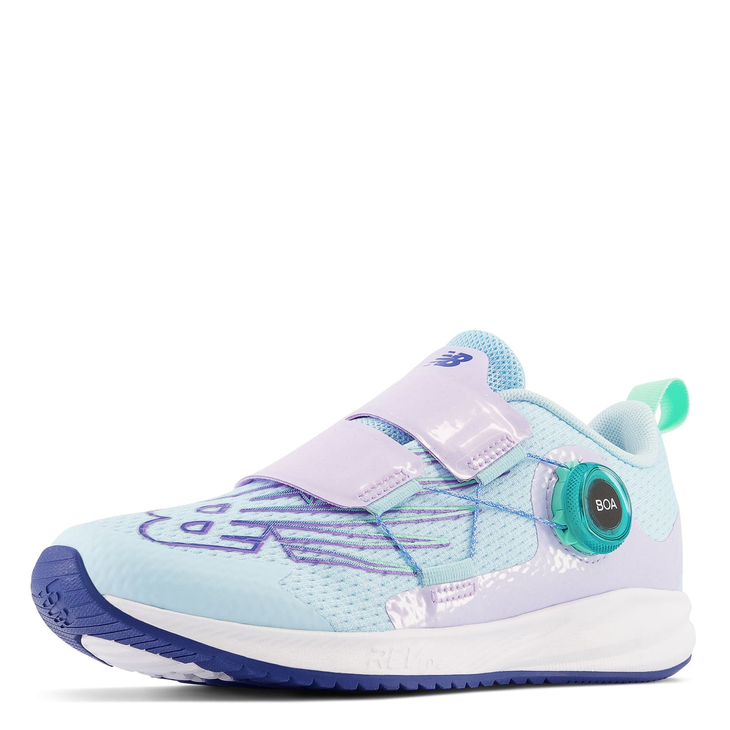 Peltz Shoes  Girl's New Balance Fuel Core Reveal v3 Sneaker - Big Kid BLUE LILAC GTRVLPB3
