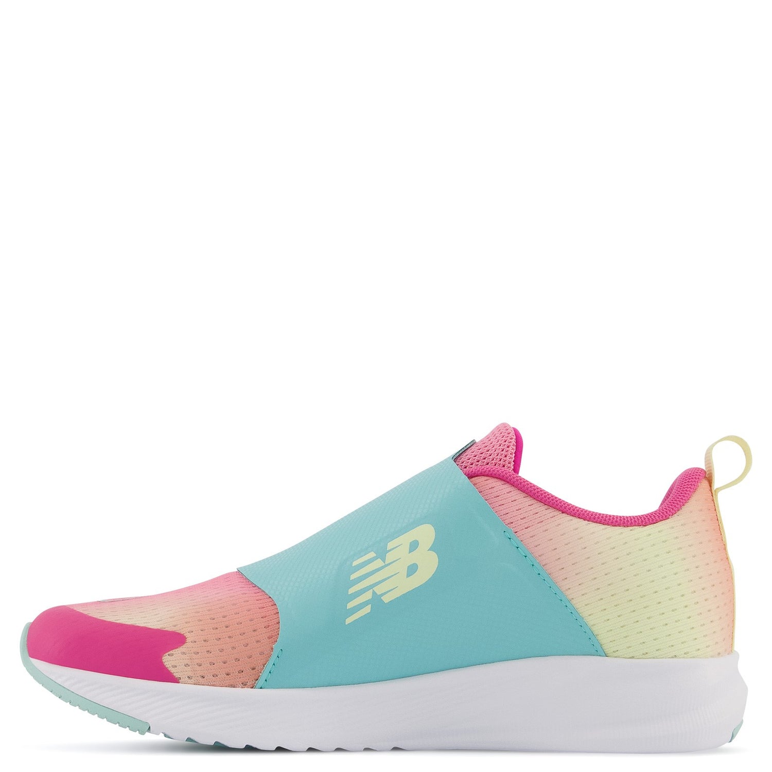 Peltz Shoes  Girl's New Balance Fuel Core Reveal v3 Sneaker - Big Kid PINK BLUE GTRVLPS3