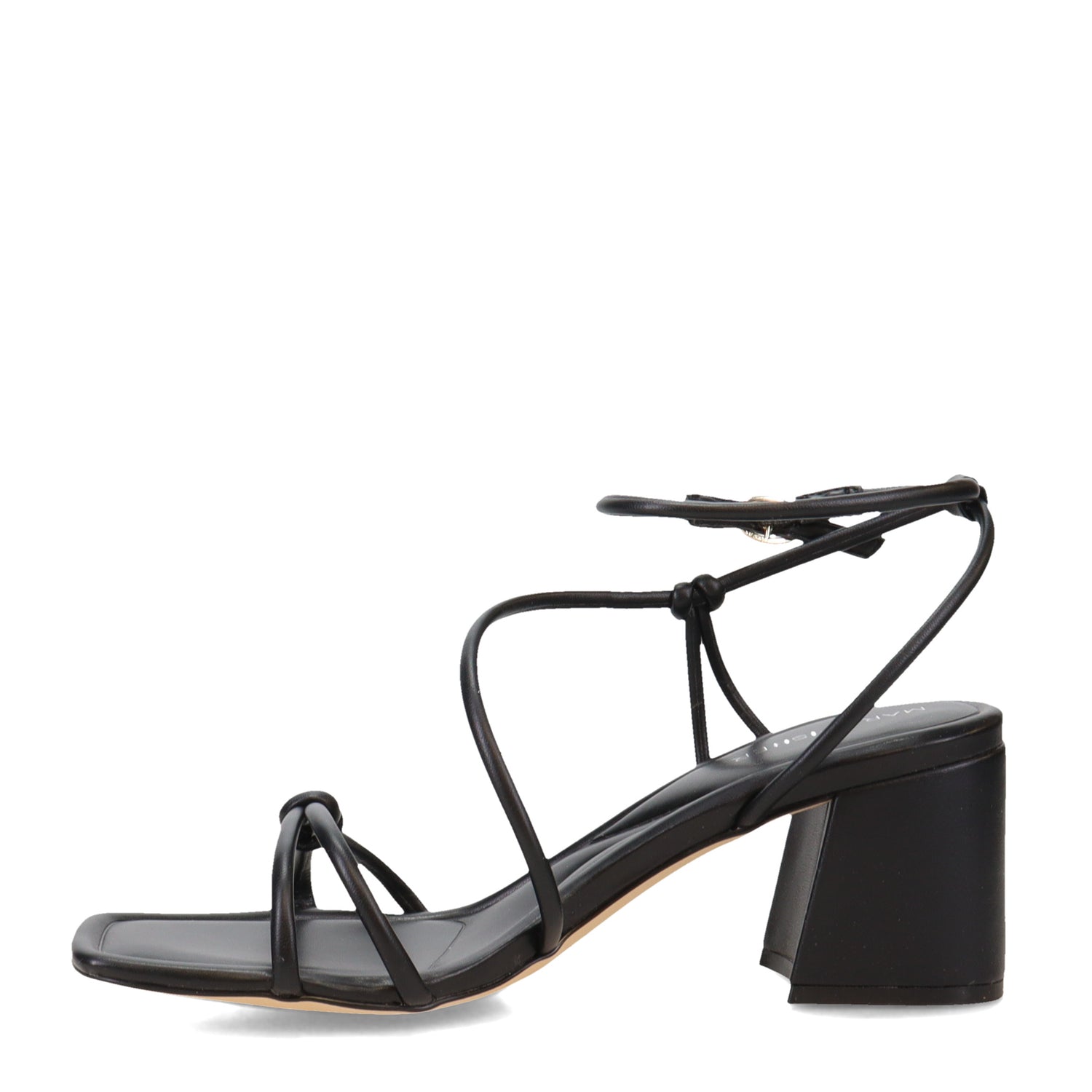 Peltz Shoes  Women's Marc Fisher Gurion Sandal BLACK GURION-BLK01