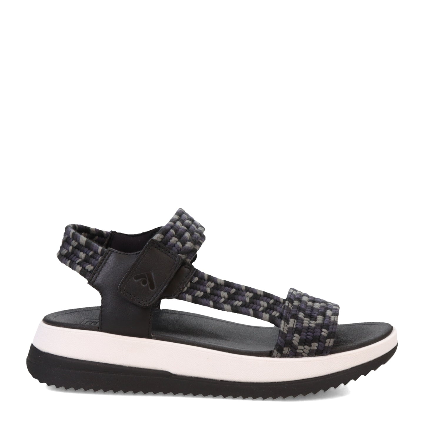 Peltz Shoes  Women's FitFlop Surff Art-Webbing Back-Strap Sandal Black GW2-231