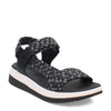 Peltz Shoes  Women's FitFlop Surff Art-Webbing Back-Strap Sandal Black GW2-231