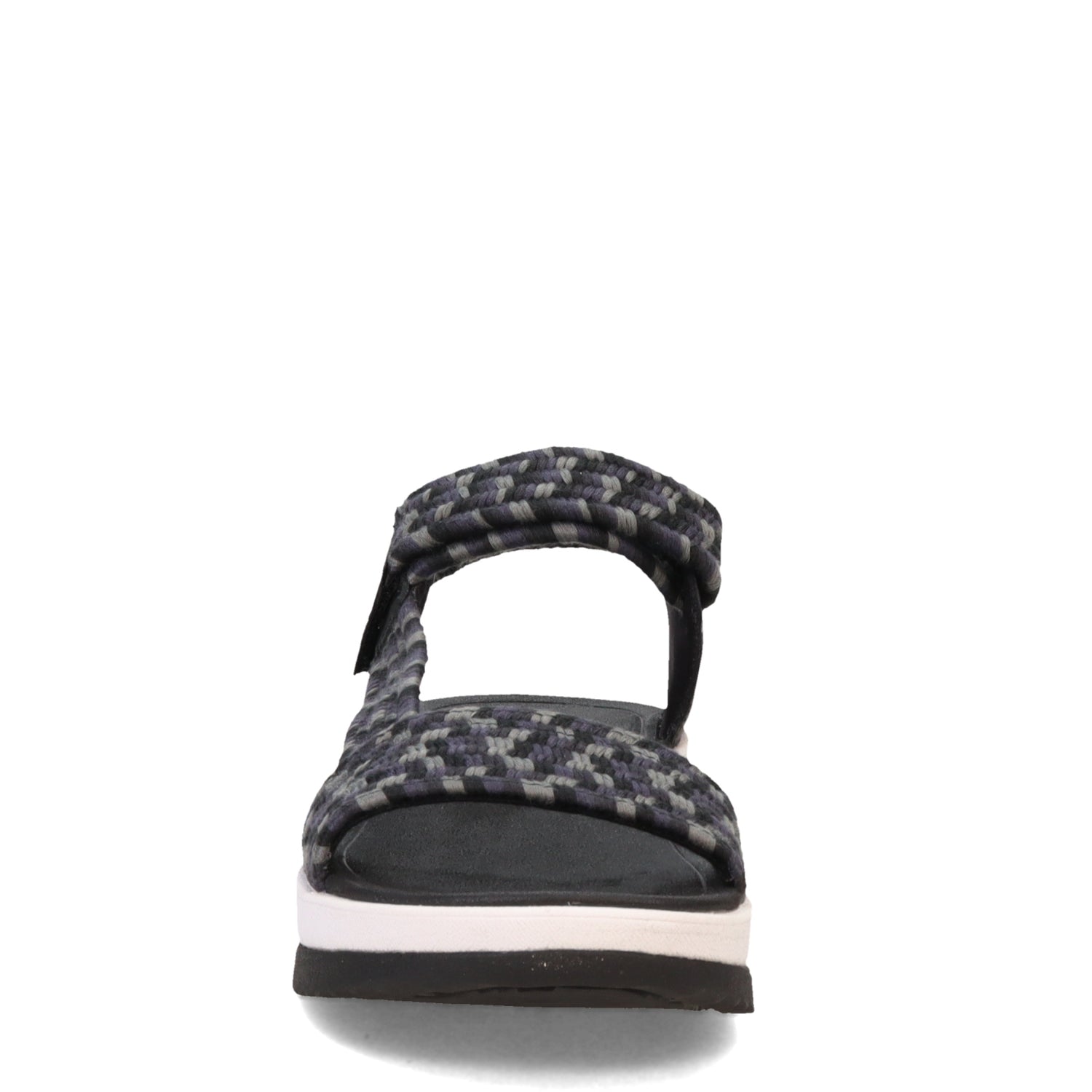 Peltz Shoes  Women's FitFlop Surff Art-Webbing Back-Strap Sandal Black GW2-231