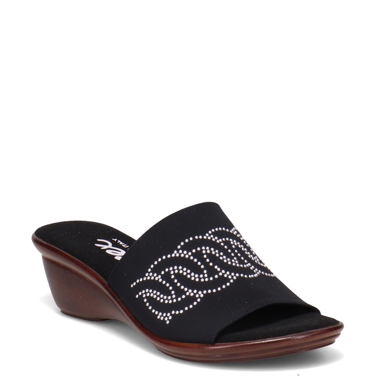 Peltz Shoes  Women's Onex Gene Sandal BLACK GENE-BLACK