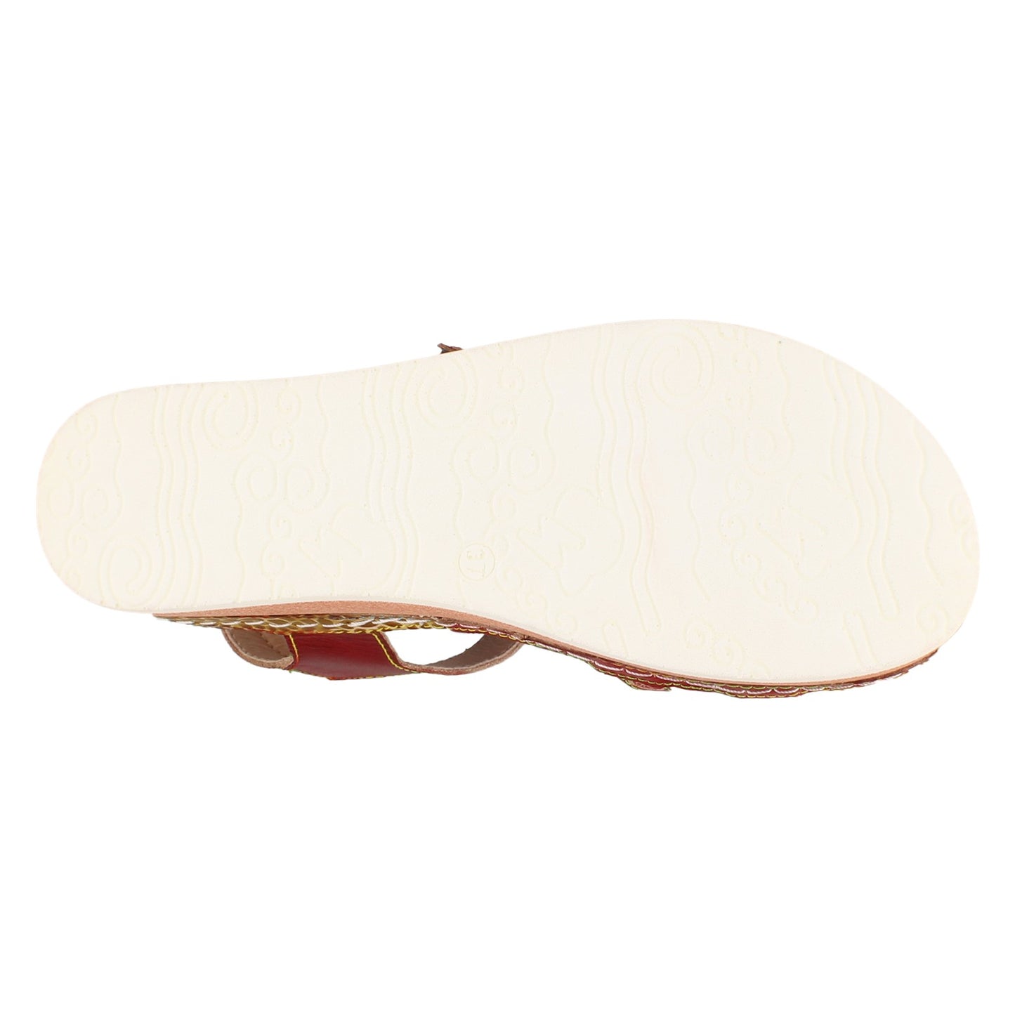 Peltz Shoes  Women's L'Artiste by Spring Step Goodie Sandal Red GOODIE-RD