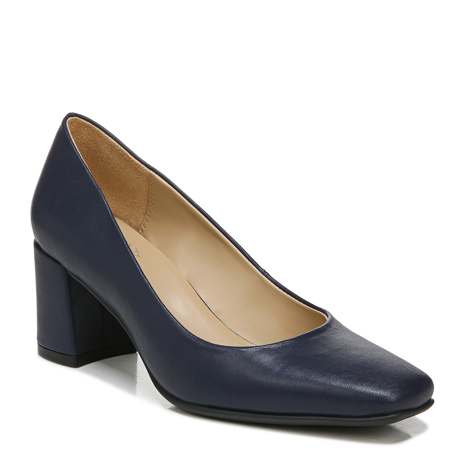 Peltz Shoes  Women's Naturalizer Warner Pump NAVY H1323S1400
