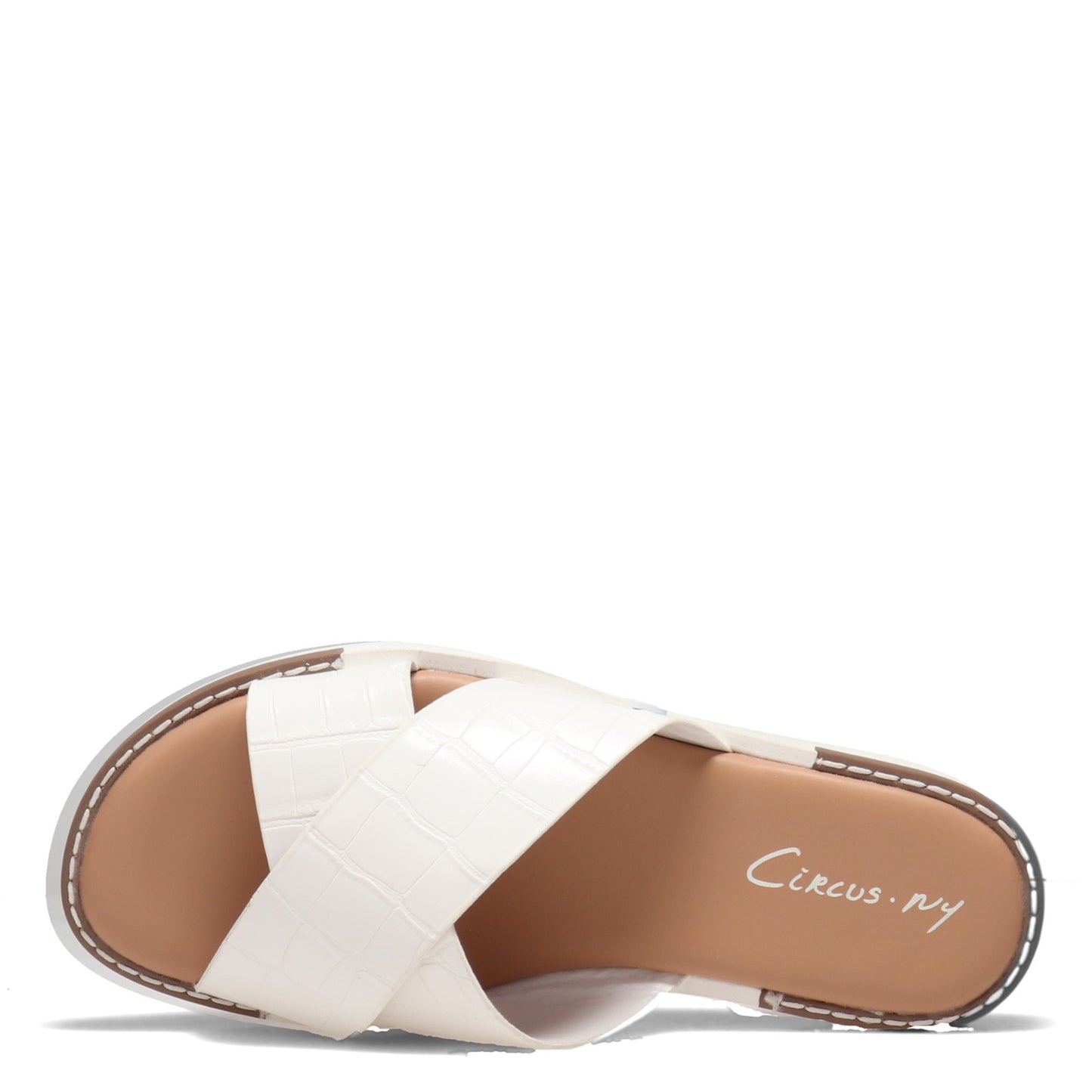 Peltz Shoes  Women's Circus NY Lux Sandal WHITE H1622S1101