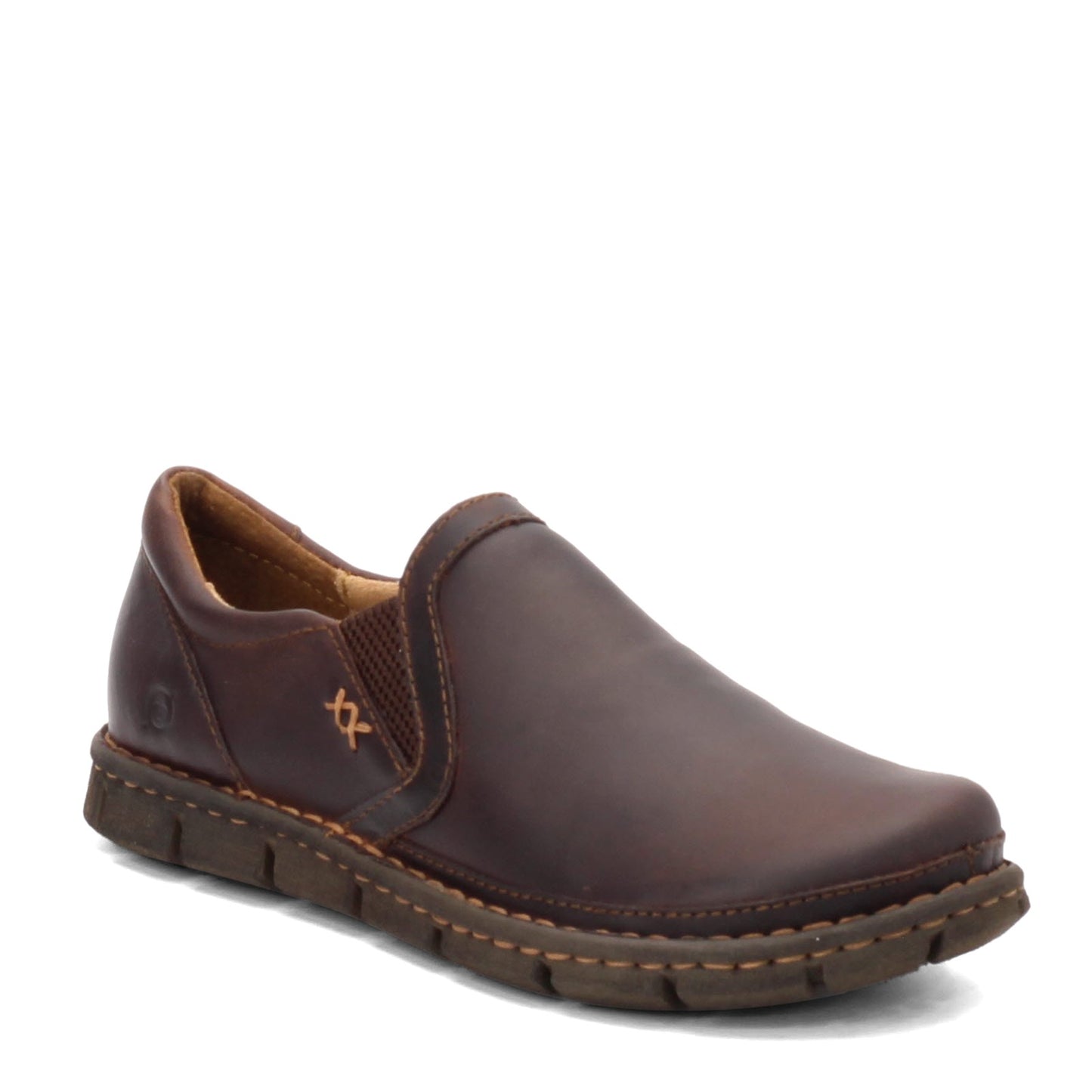 Peltz Shoes  Men's Born Sawyer Loafer Dark Brown H16283