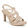 Peltz Shoes  Women's Naturalizer Baylor Dress Sandal BEIGE H1868S2250