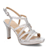 Peltz Shoes  Women's Naturalizer Baylor Dress Sandal SILVER H1868S5022