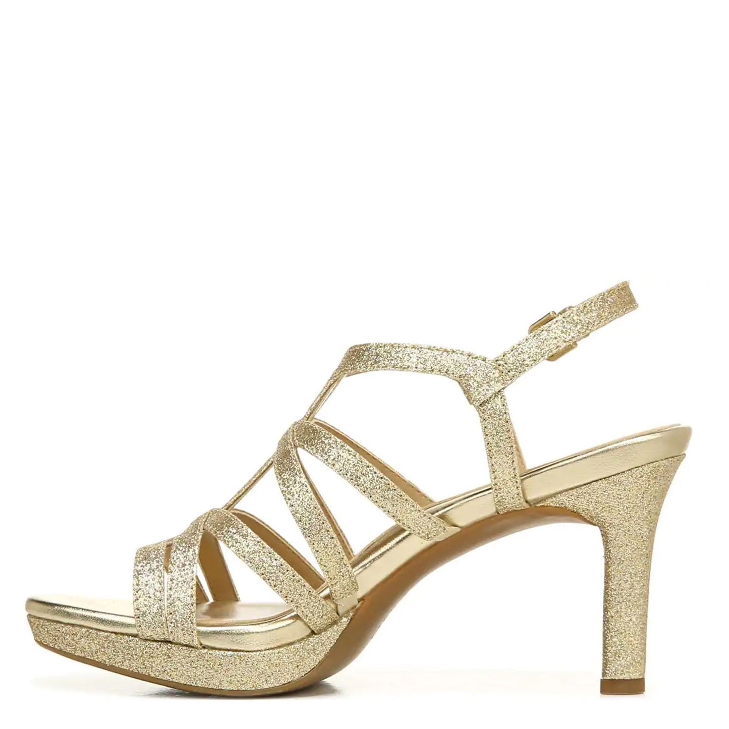 Peltz Shoes  Women's Naturalizer Baylor Dress Sandal GOLD H1868S5702