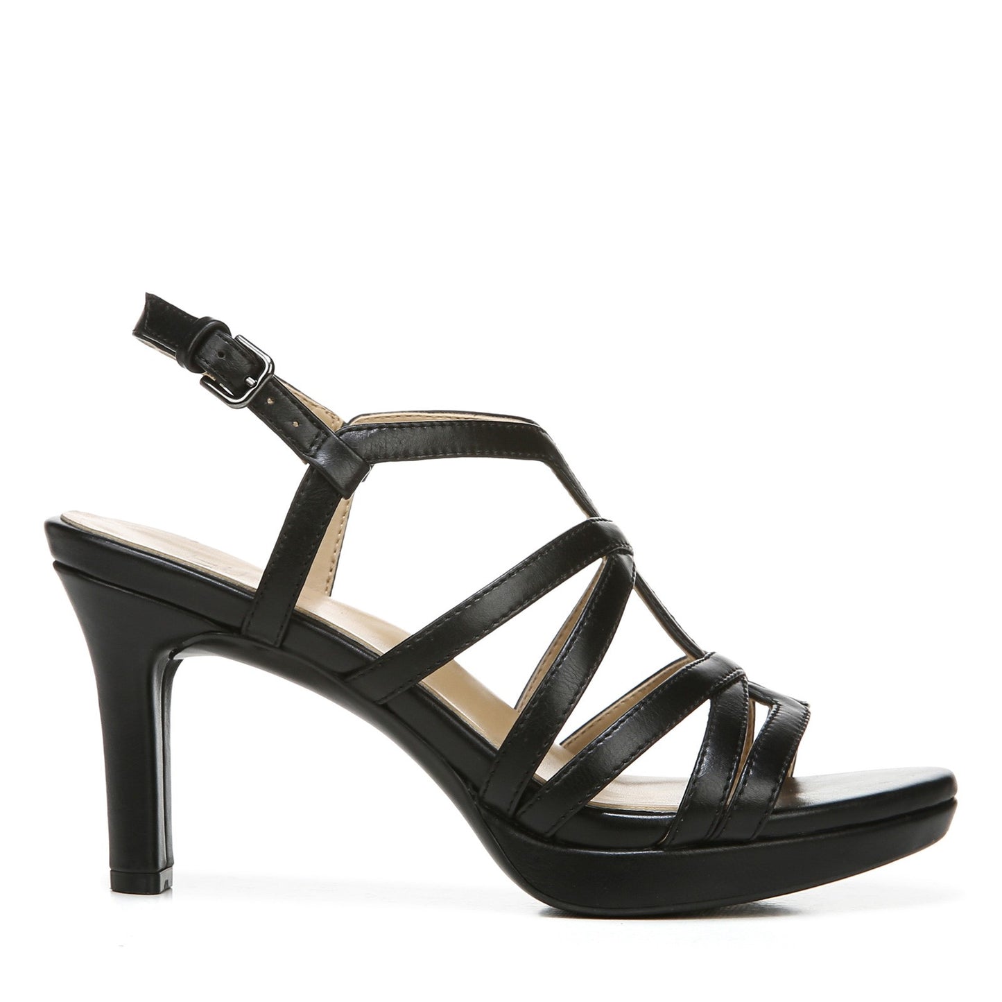 Peltz Shoes  Women's Naturalizer Baylor Dress Sandal BLACK H1868S8002