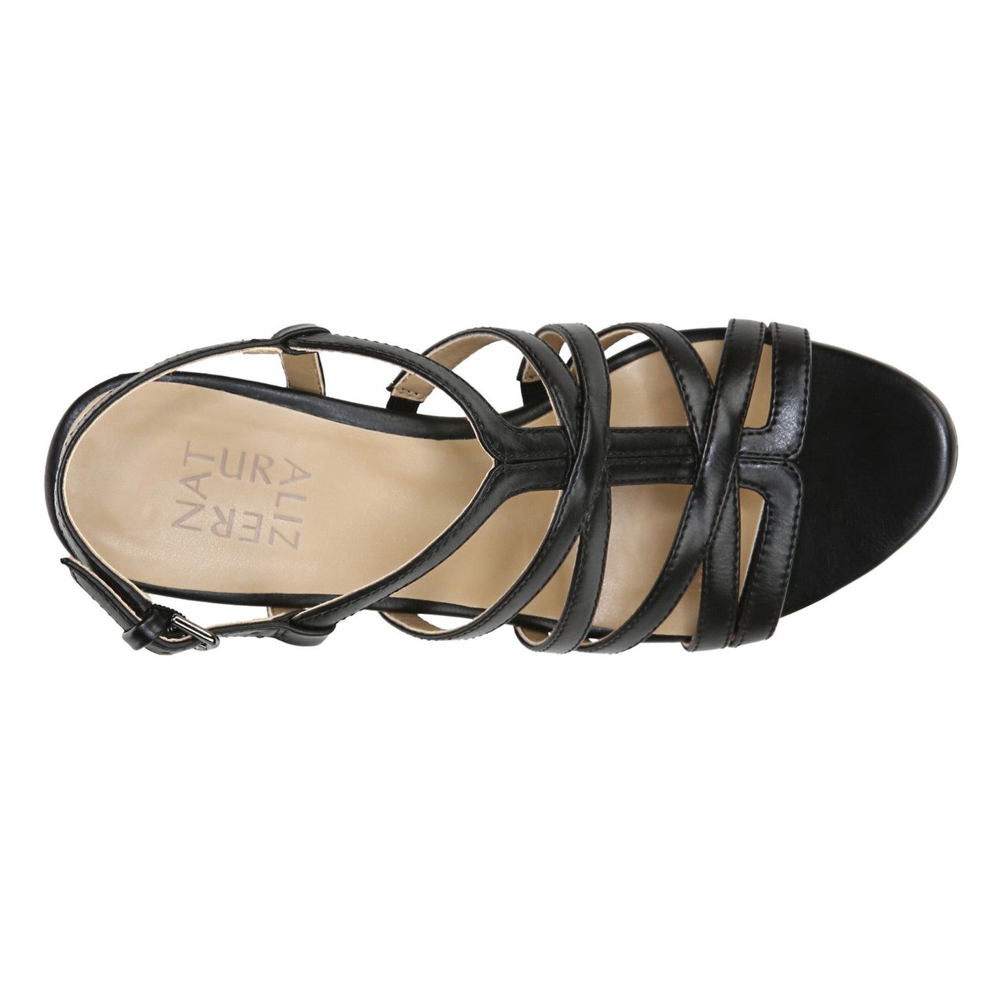 Peltz Shoes  Women's Naturalizer Baylor Dress Sandal BLACK H1868S8002