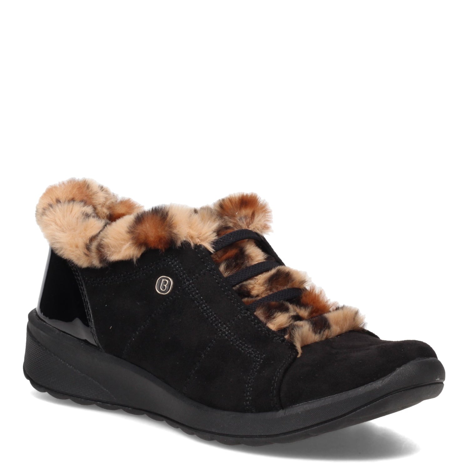 Peltz Shoes  Women's BZees Golden Bootie BLACK / LEOPARD H2132F6200