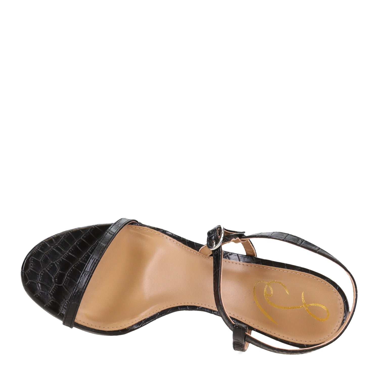 Peltz Shoes  Women's Sam Edelman Doran Sandal BLACK H3135L1001