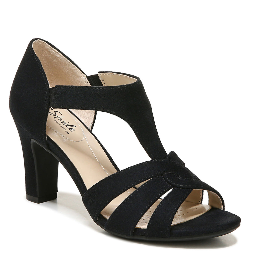 Women's LifeStride Caramel Sandal Black Micro H4816F1004