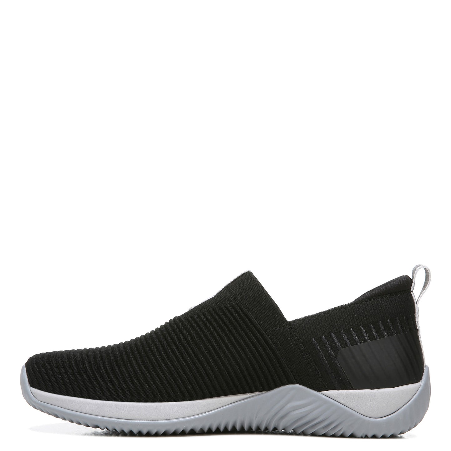 Peltz Shoes  Women's Ryka Echo Knit Slip-On Sneaker BLACK /GREY H4907M3003