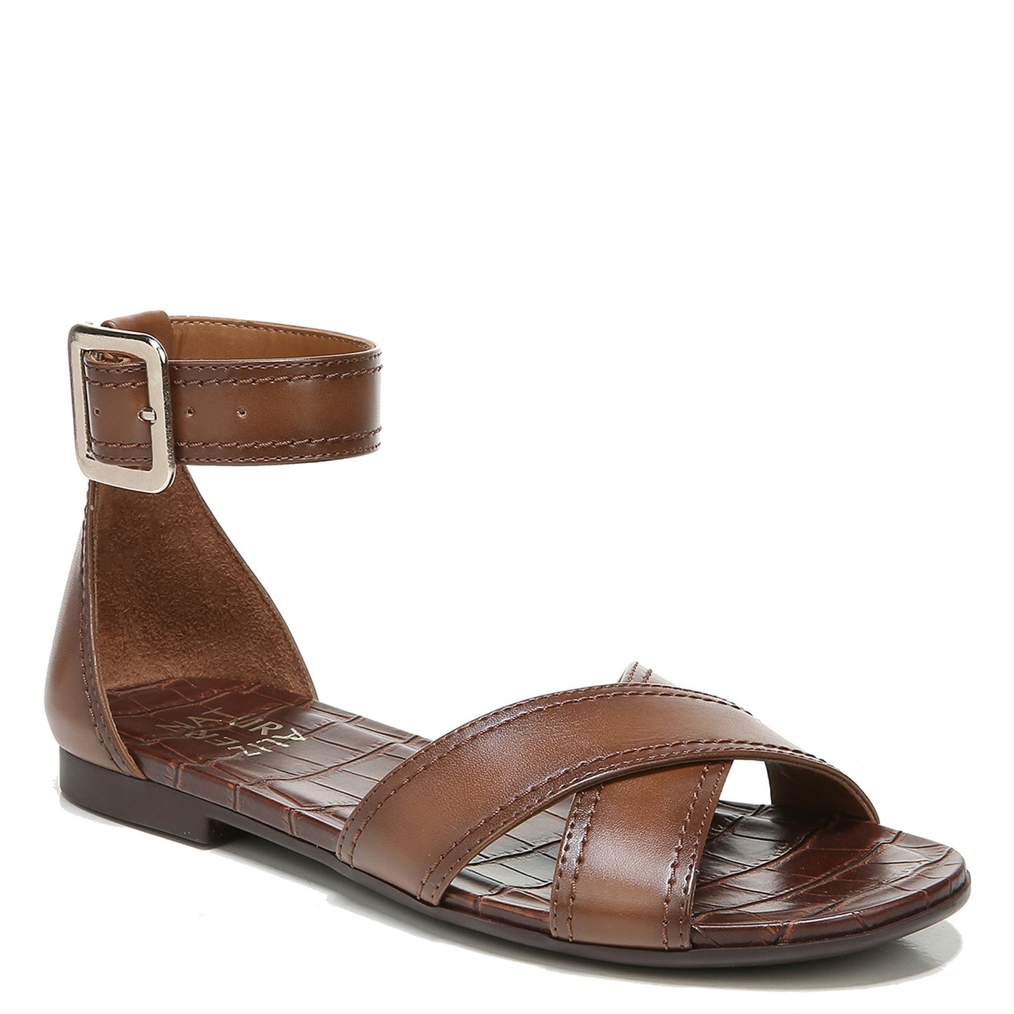 Peltz Shoes  Women's Naturalizer Sausalito Sandal BROWN H5201S1200