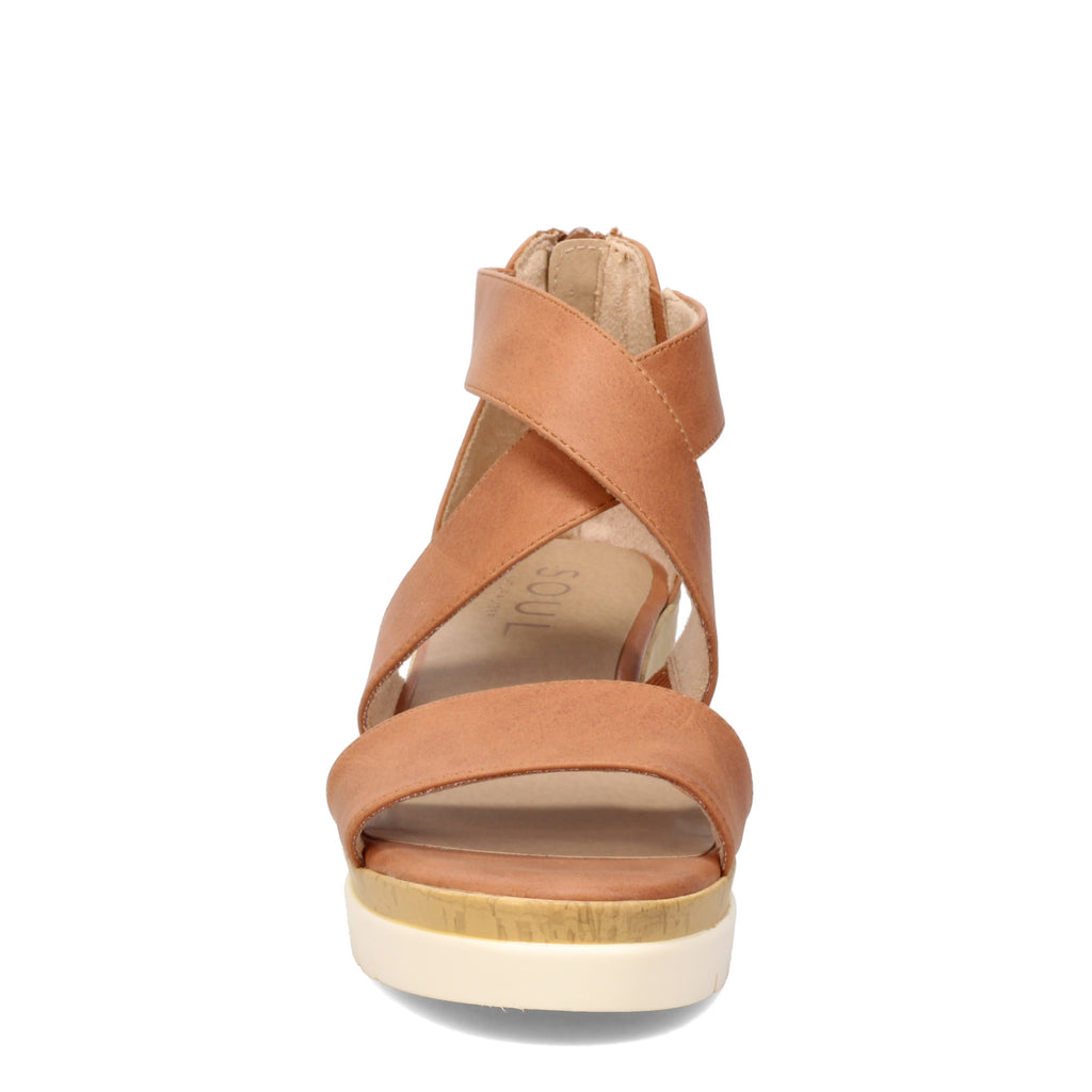 Women's Soul Naturalizer Goodtimes Wedge Sandal BROWN H5571S0200