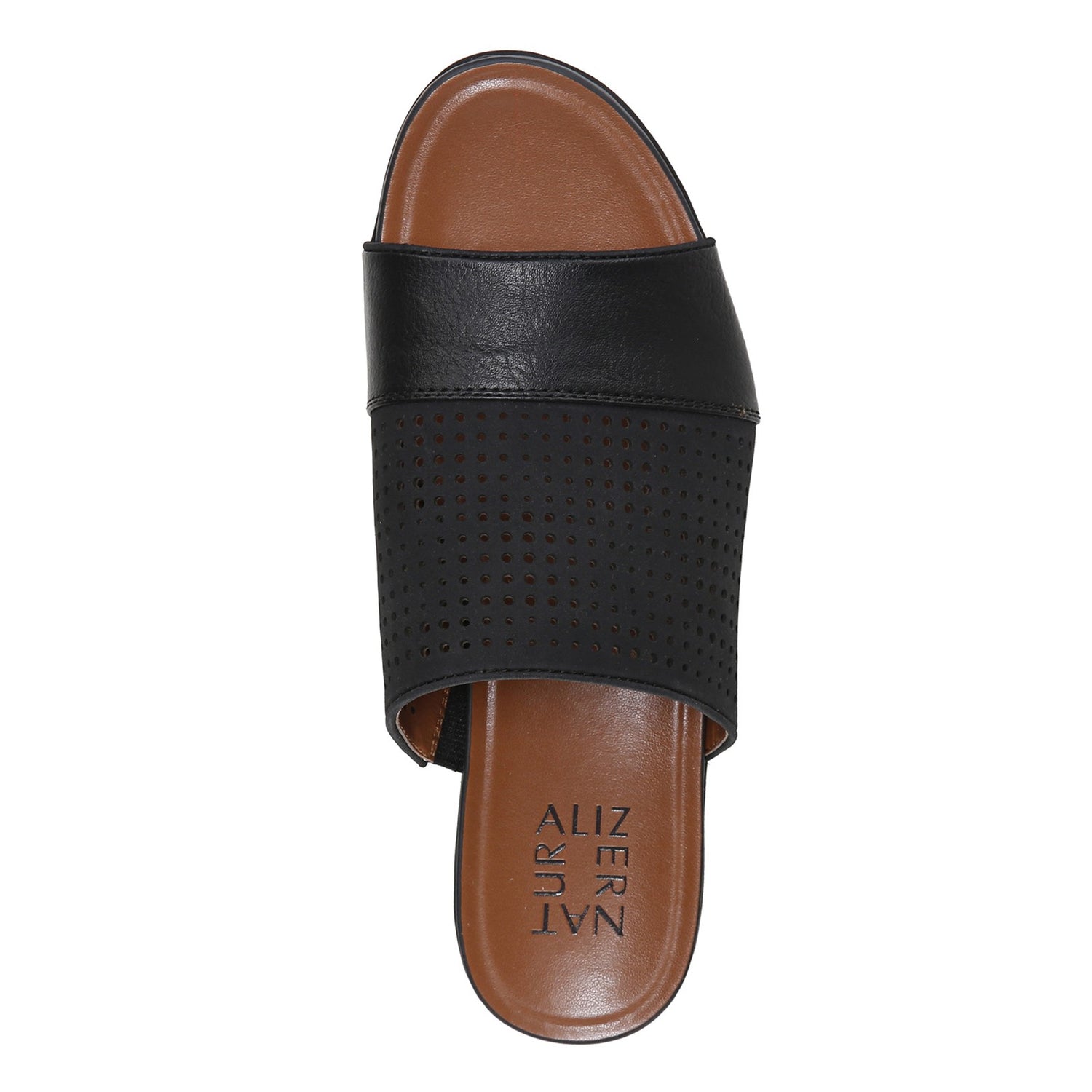 Peltz Shoes  Women's Naturalizer Nebraska Sandal BLACK H5588S1001