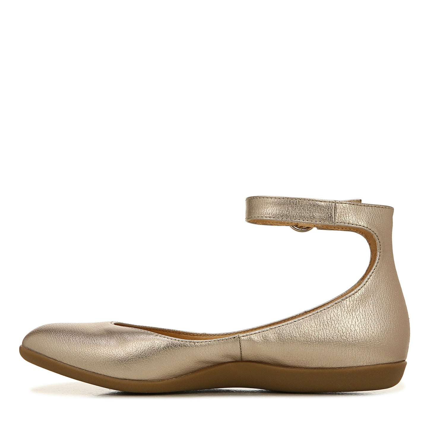 Peltz Shoes  Women's Naturalizer Valentina Flat SILVER H5740S3250