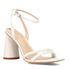 Peltz Shoes  Women's Sam Edelman Kia Sandal WHITE H5768L1100
