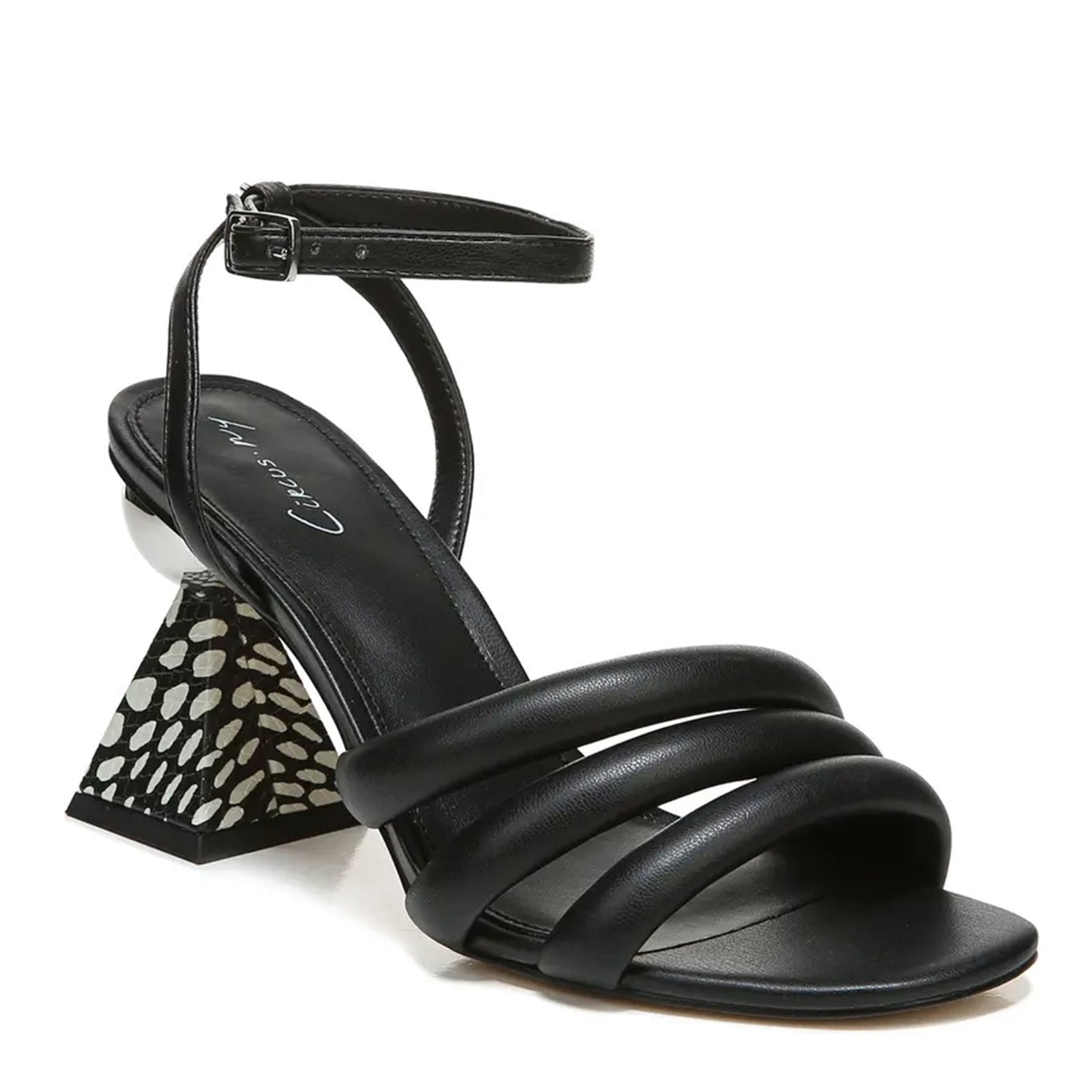 Peltz Shoes  Women's Circus NY Bobbie Sandal BLACK H5912S1001